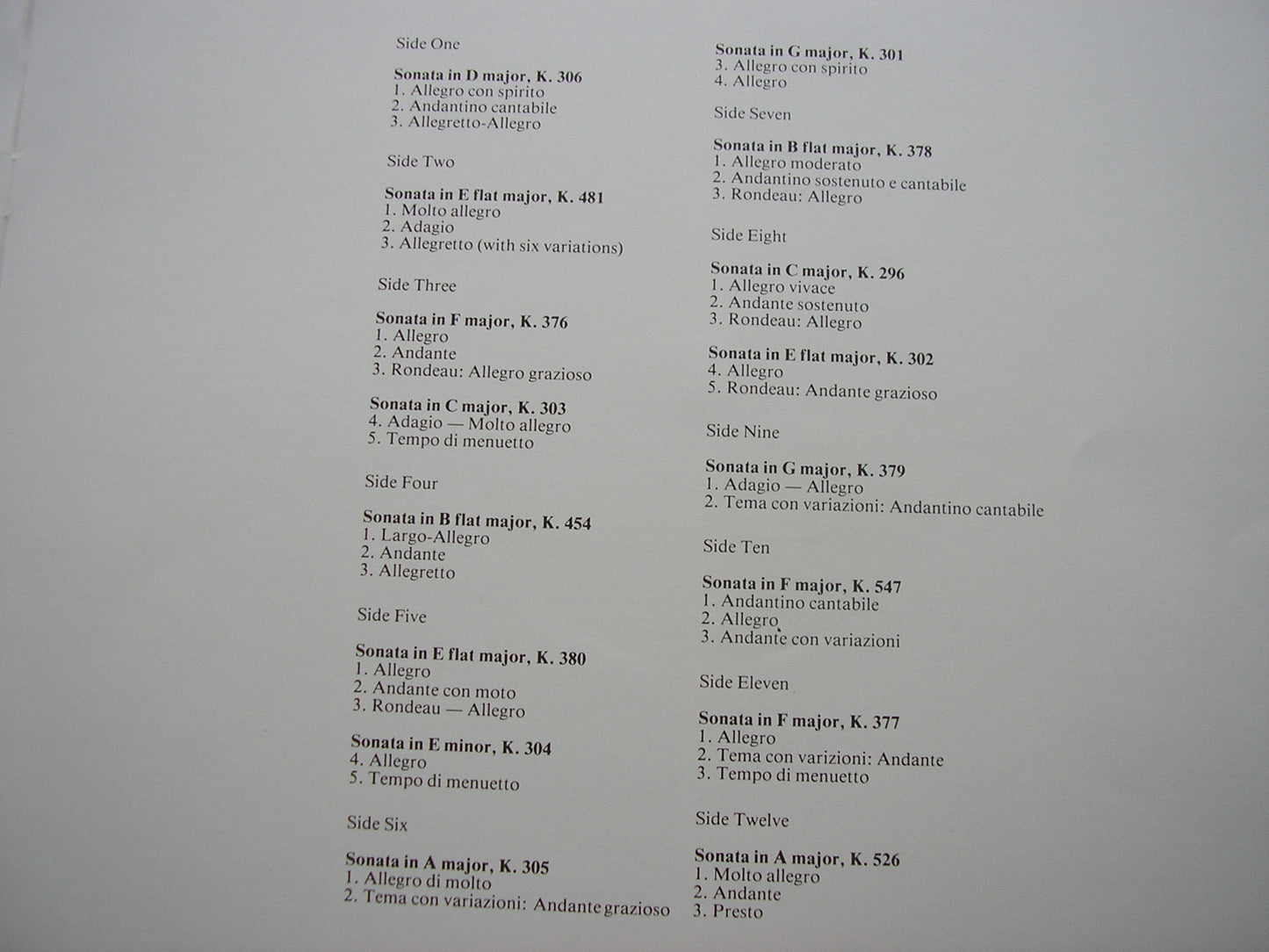 MOZART: SONATAS FOR PIANO & VIOLIN      RADU LUPU / SZYMON GOLDBERG     13 BB 207/12