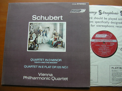 SCHUBERT: STRING QUARTET 'Death & the Maiden' / QUARTET in E Op. 125   VIENNA PHILHARMONIC QUARTET    CS 6384