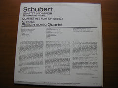 SCHUBERT: STRING QUARTET 'Death & the Maiden' / QUARTET in E Op. 125   VIENNA PHILHARMONIC QUARTET    CS 6384