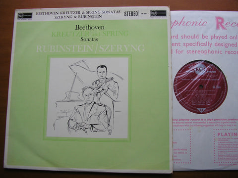 BEETHOVEN: SONATAS FOR VIOLIN & PIANO 'Kreutzer' Op. 47 / 'Spring' Op. 24     SZERYNG / RUBINSTEIN     SB 2084
