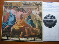 BEETHOVEN: SYMPHONY No. 7 / OVERTURE Prometheus     ABBADO / VIENNA PHILHARMONIC     SXL 6270