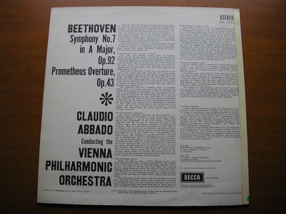 BEETHOVEN: SYMPHONY No. 7 / OVERTURE Prometheus     ABBADO / VIENNA PHILHARMONIC     SXL 6270