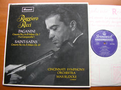 PAGANINI: VIOLIN CONCERTO No. 2 / SAINT-SAENS: VIOLIN CONCERTO No. 1      RICCI / CINCINNATI SYMPHONY / RUDOLF    SXA 4529