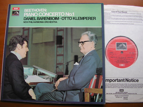 BEETHOVEN: PIANO CONCERTO No. 1     BARENBOIM / NEW PHILHARMONIA / OTTO KLEMPERER    ASD 2616