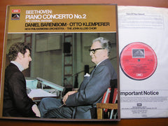 BEETHOVEN: PIANO CONCERTO No. 2 / CHORAL FANTASIA     BARENBOIM / NEW PHILHARMONIA / OTTO KLEMPERER     ASD 2608