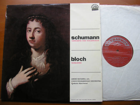 SCHUMANN: CELLO CONCERTO / BLOCH: SCHELOMO     ANDRE NAVARRA / CZECH PHILHARMONIC / KAREL ANCERL    SUA ST 50581