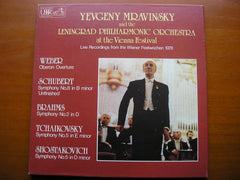 MRAVINSKY AND THE LENINGRAD PHILHARMONIC AT THE VIENNA FESTIVAL     4 LP     SLS 5212