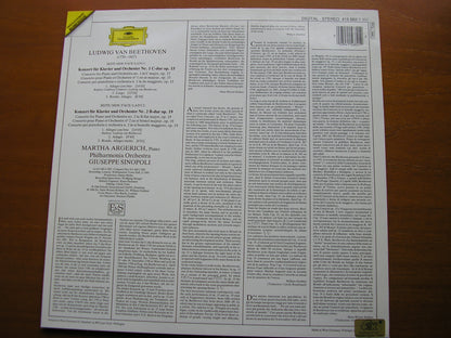 BEETHOVEN: PIANO CONCERTOS Nos. 1 & 2     ARGERICH / PHILHARMONIA / SINOPOLI    415 682