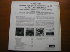 SIBELIUS: SYMPHONY No. 5 / KARELIA SUITE     GIBSON / LONDON SYMPHONY   SPA 122