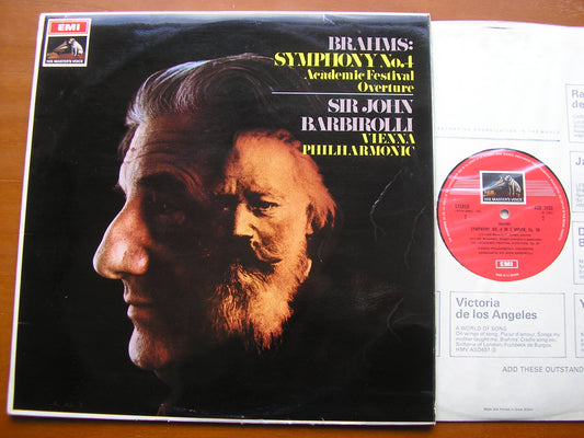 BRAHMS: SYMPHONY No. 4 / ACADEMIC FESTIVAL OVERTURE     BARBIROLLI / VIENNA PHILHARMONIC     ASD 2433