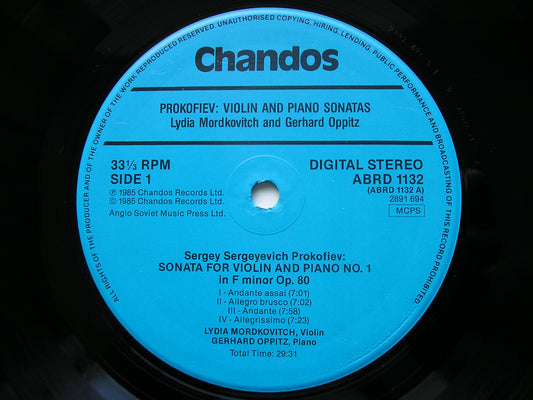 PROKOFIEV: TWO SONATAS FOR VIOLIN & PIANO      MORDKOVITCH / OPPITZ     ABRD 1132