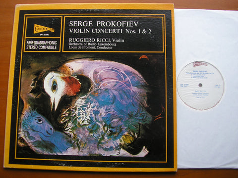 PROKOFIEV: THE TWO VIOLIN CONCERTOS     RICCI / RADIO LUXEMBOURG ORCHESTRA / FROMENT    QCE 31081