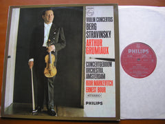 BERG & STRAVINSKY: VIOLIN CONCERTOS    GRUMIAUX / CONCERTGEBOUW / BOUR / MARKEVITCH     SAL 3650