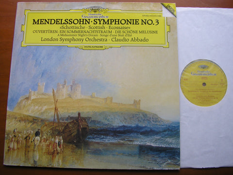 MENDELSSOHN: SYMPHONY No. 3 'Scottish' / TWO OVERTURES     ABBADO / LONDON SYMPHONY   415 973