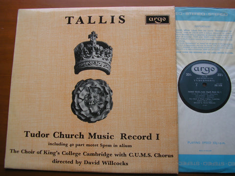 TALLIS: TUDOR CHURCH MUSIC   Spem in Alium / Salvator Mundi    CHOIR OF KING'S COLLEGE, CAMBRIDGE / DAVID WILLCOCKS    ZRG 5436