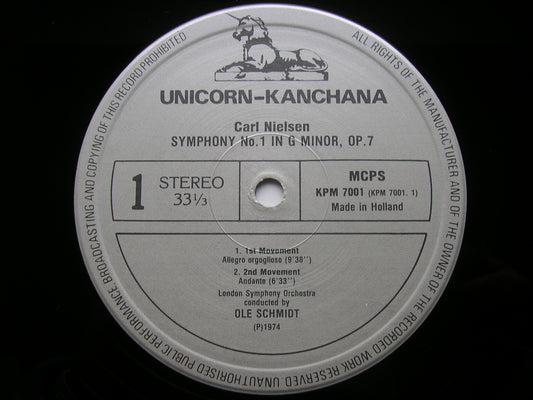 NIELSEN: THE SIX SYMPHONIES     SCHMIDT / LONDON SYMPHONY ORCHESTRA    KPM 7001 - 6