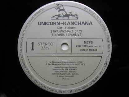 NIELSEN: THE SIX SYMPHONIES     SCHMIDT / LONDON SYMPHONY ORCHESTRA    KPM 7001 - 6