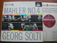 MAHLER: SYMPHONY No. 4     SYLVIA STAHLMAN / CONCERTGEBOUW ORCHESTRA / SOLTI     CS 6217