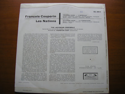 COUPERIN: LES NATIONS    THE JACOBEAN ENSEMBLE / THURSTON DART    SOL 60014