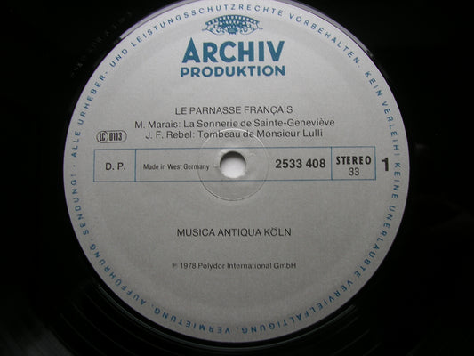 LE PARNASSE FRANCAIS    MUSICA ANTIQUA COLOGNE / REINHARD GOEBEL    2533 408