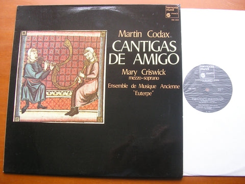 MARTIN CODAX: CANTIGAS DE AMIGO    CRISWICK / ANCIENT MUSIC ENSEMBLE 'EUTERPE' OF PARIS   HM 1060