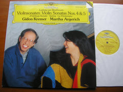 BEETHOVEN: VIOLIN SONATAS Nos. 4 & 5     GIDON KREMER / MARTHA ARGERICH      419 787