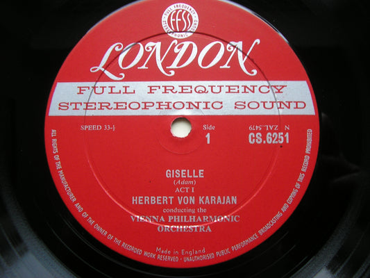 ADAM: GISELLE      KARAJAN / VIENNA PHILHARMONIC ORCHESTRA    CS 6251