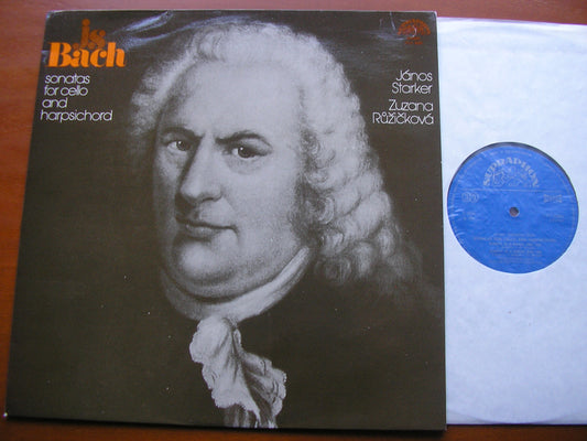 BACH: SONATAS FOR CELLO & HARPSICHORD  BWV 1027 - 1029    JANOS STARKER / ZUZANA RUZICKOVA     1111 2485