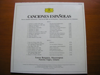 SPANISH SONGS FROM THE MIDDLE AGES & THE RENAISSANCE     BERGANZA / YEPES     2530 504