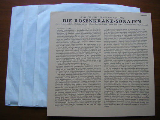 BIBER: THE ROSENKRANZ SONATAS     LAUTENBACHER / KOCH / EWERHART     FSM 33 008 / 10
