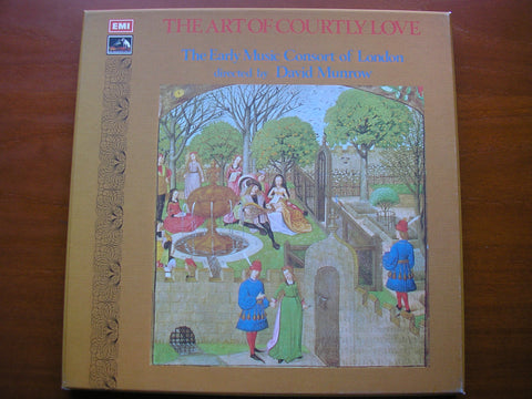 THE ART OF COURTLY LOVE: GUILLAME DE MACHAUT / DUFAY / PERUSIO / BINCHOIS / SOLAGE      MUNROW / THE EARLY MUSIC CONSORT OF LONDON    SLS 863