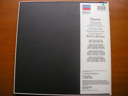 MASSENET: MANON    complete ballet      BONYNGE / ORCHESTRA OF THE ROYAL OPERA HOUSE COVENT GARDEN     2LP    414 585