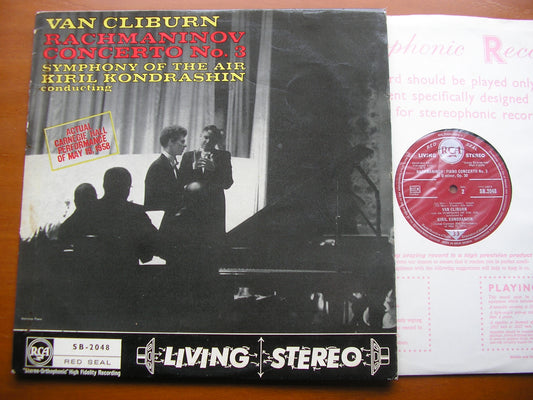 RACHMANINOV: PIANO CONCERTO No. 3     VAN CLIBURN / SYMPHONY OF THE AIR / KONDRASHIN     SB 2048