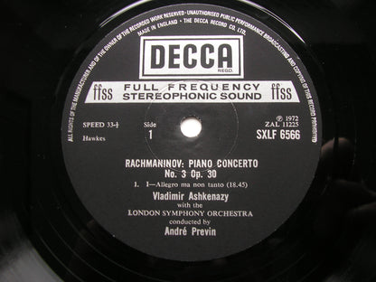 RACHMANINOV: THE FOUR PIANO CONCERTOS / RHAPSODY      ASHKENAZY / LONDON SYMPHONY / PREVIN     SXLF 6565 - 7