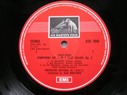 SAINT-SAENS: THE FIVE SYMPHONIES     MARTINON / FRENCH NATIONAL RADIO ORCHESTRA    3LP