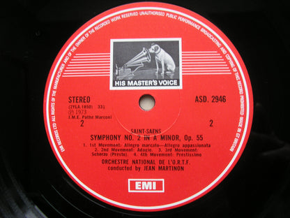 SAINT-SAENS: THE FIVE SYMPHONIES     MARTINON / FRENCH NATIONAL RADIO ORCHESTRA    3LP