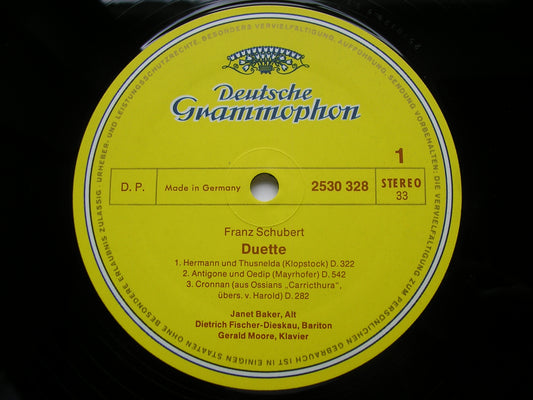 SCHUBERT: DUETS JANET BAKER / DIETRICH FISCHER-DIESKAU / GERALD MOORE 2530 328