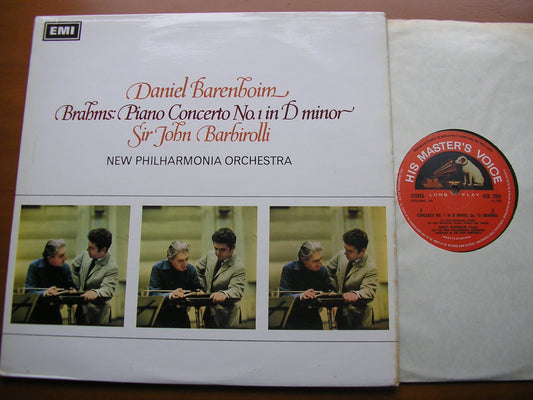 BRAHMS: PIANO CONCERTO No. 1      BARENBOIM / NEW PHILHARMONIA ORCHESTRA / BARBIROLLI      ASD 2353