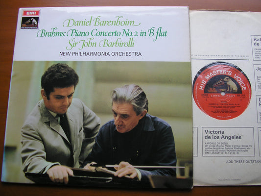 BRAHMS: PIANO CONCERTO No. 2    BARENBOIM / NEW PHILHARMONIA ORCHESTRA / BARBIROLLI    ASD 2413