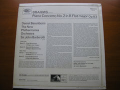 BRAHMS: PIANO CONCERTO No. 2    BARENBOIM / NEW PHILHARMONIA ORCHESTRA / BARBIROLLI    ASD 2413