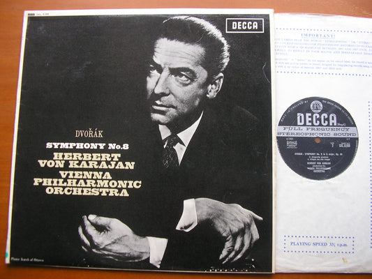 DVORAK: SYMPHONY No. 8     KARAJAN / VIENNA PHILHARMONIC      SXL 6169