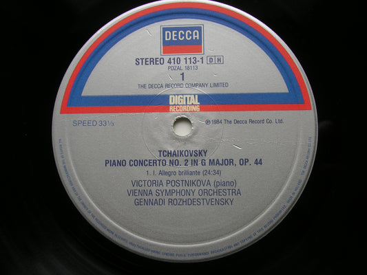 TCHAIKOVSKY: PIANO CONCERTO No. 2    POSTNIKOVA / VIENNA SYMPHONY / ROZHDESTVENSKY    410 113