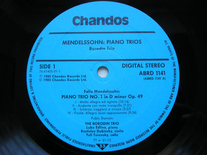 MENDELSSOHN: PIANO TRIOS Nos. 1 & 2      THE BORODIN TRIO     ABRD 1141