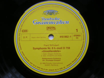 MENDELSSOHN: SYMPHONY No. 4 / SCHUBERT: SYMPHONY No. 8     SINOPOLI / PHILHARMONIA   410 862