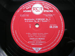 MENDELSSOHN: SYMPHONY No. 3 'Scotch'    MUNCH / BOSTON SYMPHONY    SB 2129