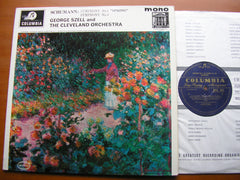 SCHUMANN: SYMPHONIES Nos. 1 & 4     SZELL / CLEVELAND ORCHESTRA     33CX 1831