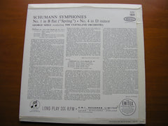 SCHUMANN: SYMPHONIES Nos. 1 & 4     SZELL / CLEVELAND ORCHESTRA     33CX 1831