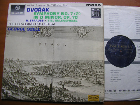 DVORAK: SYMPHONY No. 7 / STRAUSS: TILL EULENSPIEGEL    SZELL / CLEVELAND ORCHESTRA     33CX 1856