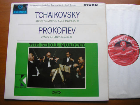 TCHAIKOVSKY: STRING QUARTET / PROKOFIEV: STRING QUARTET    THE KROLL QUARTET      33CX 1865