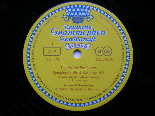 BEETHOVEN: SYMPHONY No. 4     KARAJAN / BERLIN PHILHARMONIC    138 803